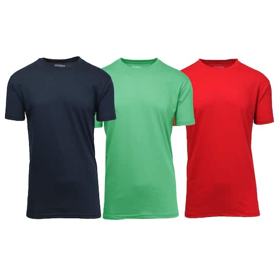 Galaxy By Harvic Crew Neck Men's T-Shirt 3 Pack